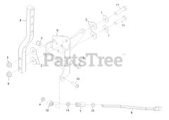 Exmark PNS720KC523 - Exmark 52" Pioneer S-Series Zero-Turn Mower, Kohler ZT720 (SN: 314000000 - 314999999) (2014) Motion Control Assembly - LH