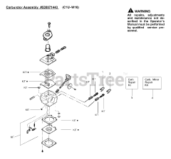 Weed Eater FL LE - Weed Eater Featherlite String Trimmer, Type 2 Carburetor Assembly (C1U-W10) 530071443