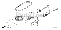 Honda HRR216 K6 VXAA (MZCG) - Honda 21" Walk-Behind Mower, Made in USA (SN: MZCG-8000001 - MZCG-8199999) CAMSHAFT PULLEY