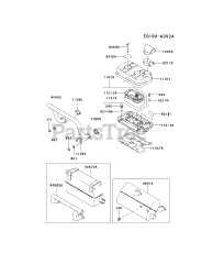 Kawasaki FD620D-AS23 - Kawasaki Engine AIR-FILTER/MUFFLER