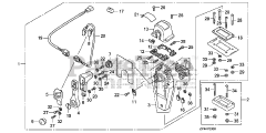 Honda BF175 AK1 XA (BAJJ) - Honda Marine Engine, Made in Japan (SN: BAJJ-1300001 - BAJJ-9999999) REMOTE CONTROL (TOP MOUNT SINGLE TYPE) (R.)