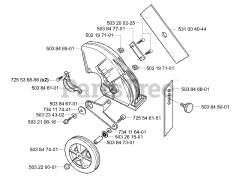 Husqvarna 325 EX - Husqvarna Handheld Edger, E-TECH 2 (2001-01) Blade/Guard