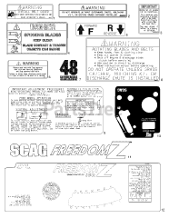 Scag SFZ48-19KA - Scag Freedom Z 48" Zero-Turn Mower, 19hp Kawasaki (SN: D8600001 - D8600300)