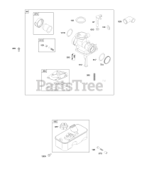 Briggs & Stratton 9G902-0145-D1 - Briggs & Stratton Vertical Engine Carburetor, Fuel Supply