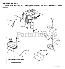 Husqvarna CT 151 (960610064-01) - Husqvarna Lawn Tractor (2006-06) ENGINE