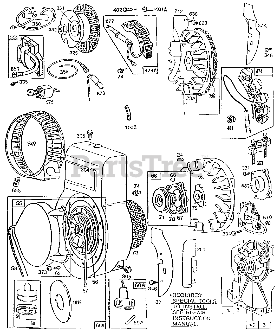 Briggs & Stratton 130202401501 Briggs & Stratton Horizontal Engine