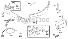Briggs & Stratton 96902-3104-01 - Briggs & Stratton Vertical Engine Control Brackets, Band Brake
