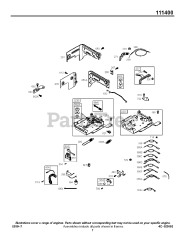 Briggs & Stratton 111432-0123-E1 - Briggs & Stratton Horizontal Engine Controls