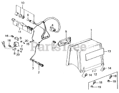 Honda EG1500 K4 A (G200) - Honda Generator, Made in Japan (SN: G200-1000107 - G200-9999999) CONTROL BOX
