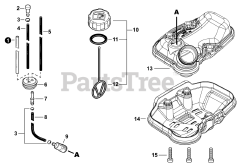 Echo SRM-225 - Echo String Trimmer (SN: U69629001001 - U69629999999) Fuel System