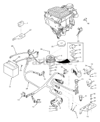Scag SMWC-61V - Scag Wildcat 61" Mower Deck (SN: B6100001 - B6199999) Electrical System 26HP Kawasaki Liquid Cooled