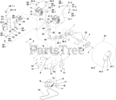 Toro 74550 - Toro 60" GrandStand Stand-On Mower (SN: 310000001 - 310999999) (2010) Ground Drive Assembly