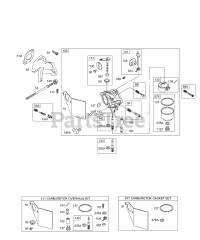 Briggs & Stratton 256427-1012-E1 - Briggs & Stratton Horizontal Engine Carburetor, Kits/Gasket Sets-Carburetor