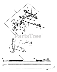 Echo PP-800 - Echo Pole Saw (Type 1) Driveshaft, Handle, Harness, Stop Switch, Throttle