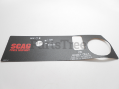 Scag 482515 Instrument Panel Decal, Upper - image 1