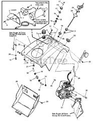 Simplicity 319 E (1694383) - Simplicity 19" Snow Thrower, 3hp Engine Group (02604)
