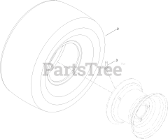 Toro 74740 (SS 5425) - Toro 54" TimeCutter Zero-Turn Mower (SN: 315000001 - 315999999) (2015) 4 Ply Wheel and Tire Assembly No. 109-5268