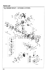 RedMax CHT 2300 B - RedMax Hedge Trimmer (SN: 966859 - 972832) (1999-10) 024 - ENGINE GROUP