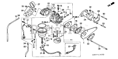 Honda EX5500 K1 A/B (EA1) - Honda Generator, Made in Japan (SN: EA1-1072384 - EA1-1099999) CARBURETOR (4)