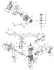 Toro 38130 (S-200) - Toro Snow Thrower (SN: 000000001 - 000015000) (1980) Engine Assembly Engine Tecumseh Model No. Ah520 Type 1585a Unit Model 38120 (used On Units With Serial No. 0100000