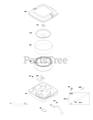 Briggs & Stratton 356447-0619-G1 - Briggs & Stratton Horizontal Engine Air Cleaner Group