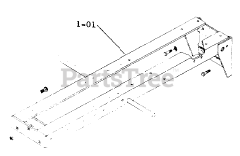 Toro 1-0385 (C-160) - Toro Lawn Tractor (1974) Frame Assembly