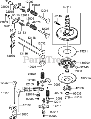 Toro 30694 - Toro 36" Walk-Behind Mower, Fixed Deck, T-Bar, Gear Drive (SN: 260000001 - 260999999) (2006) Valve and Camshaft Assembly Kawasaki FH430V-AS25