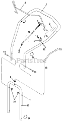 Troy-Bilt 52036 - Troy-Bilt Walk-Behind Trimmer Handlebar Assembly