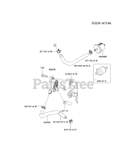 Kawasaki FH541V-CS44 - Kawasaki Engine FUEL-TANK/FUEL-VALVE