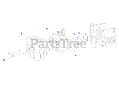 MTD 7P71RU - MTD 159cc Engine Exhaust
