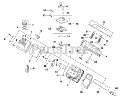 Kohler CH18-62510 - Kohler Command PRO Twin Engine, Made for Moridge Mfg., 18hp, 13.4kW Head/Valve/Breather - Style "A" 4-24-405 (TP-2439-C) Rev 9/28/2006