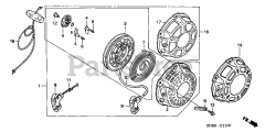 Honda GX160 K1 QX (GC02) - Honda Engine, Made in Japan (SN: GC02-2000001 - GC02-8669999) RECOIL STARTER (1)