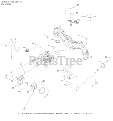 Kohler KT610-3008 - Kohler 6600 Series Engine, Basic Version, 19hp, 14.2kW 08 Fuel System
