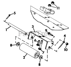 Gravely 785014 - Gravely 50" Deck Anti-Scalp Roller