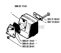 Husqvarna 40 - Husqvarna Chainsaw (1986-01) Muffler