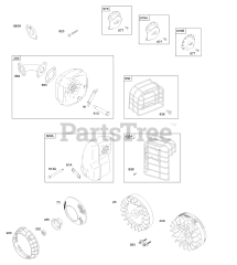 Briggs & Stratton 94002-0109-E1 - Briggs & Stratton Horizontal Engine Exhaust System, Flywheel