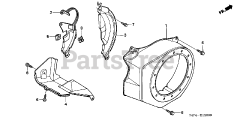 Honda HS621 AS/D (SZAN) - Honda 21" Snow Blower, Made in Japan (SN: SZAN-1130001 - SZAN-1130378) FAN COVER