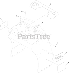 Toro 39514 - Toro 24" Stand-On Aerator (SN: 415300000 - 416399999) Control Tower Assembly No. 135-1701