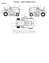Poulan 342064 - Poulan Lawn Tractor (2006-06)