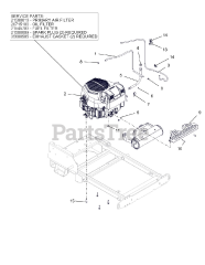 Gravely 994142 - Gravely Pro-Stance 52" Stand-On Mower, Kohler EFI (SN: 000101 - 019999) Engine - Kohler efi EZT725