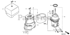 Honda GX240 UT1 LX2 (GCATT) - Honda Engine, Made in Thailand (SN: GCATT-1000001 - GCATT-9999999) AIR CLEANER (2)