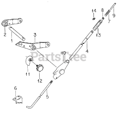 Cub Cadet 1100 (2050590U) - Cub Cadet Garden Tractor Implement Lift Handle