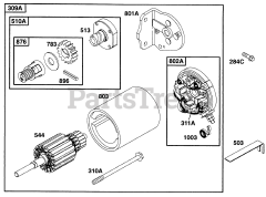 Briggs & Stratton 290447-0375-01 - Briggs & Stratton Horizontal Engine Electric Starter