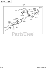 Subaru Robin EY280BS7270 (EY28) - Subaru Robin Engine 731 Electric Device