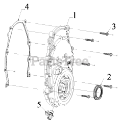 Briggs & Stratton 076131-03 - Briggs & Stratton 35kW Liquid Cooled Home Standby Generator Engine Service Parts - Front Cover