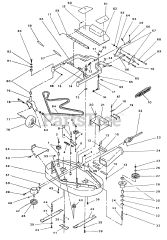 Exmark EXS-20KO - Exmark Explorer Zero-Turn Mower, 20hp Kohler (SN: 070000 - 079999) (1992) 44" Mower Deck &amp; Support