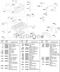 Briggs & Stratton 584447-0205-E2 - Briggs & Stratton Horizontal Engine Cylinder Head, Ignition Coil