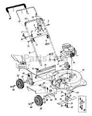 Turf Power 115-084A095 - Turf Power Walk-Behind Mower (1995) (Cenex) General Assembly