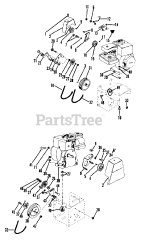 Ariens 902026 (RT 424) - Ariens 24" Front Tine Tiller, 4hp Briggs & Stratton (SN: 006401 & Above)