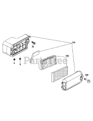 MTD 1P65TGA - MTD Engine 1P65TGA Air Cleaner